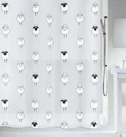 Cortina de duche SPIRELLA LANA 180X200 PRETA