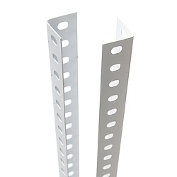 Poste angular de metal 250X4X4 BRANCO