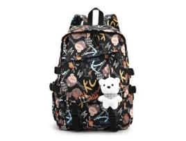 Mochila KOHREE Estudante Bolsa de Lona Bolsa de Computador Bolsa de Viagem