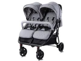 Carrinho De Bebé Gémeo Cool Grey LORELLI Duo