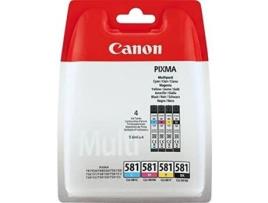 Tinteiro CANON  Cli-581 C/M/Y/Bk Multicor (2103C004)