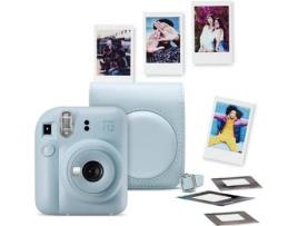 Kit Máquina Fotográfica Instantânea FUJIFILM Instax Mini 12 Azul