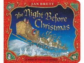 Livro the night before christmas de jan brett (inglês)