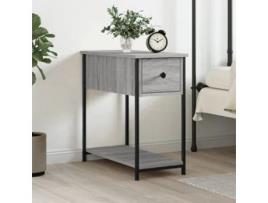 Mesa de Cabeceira 30X60X60 Cm Derivados Madeira Sonoma Cinza VIDAXL