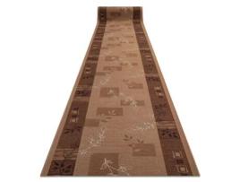 Passadeira Antiderrapante DYWANY LUSZCZOW (67 x 830 cm - Polipropileno - Castanho)