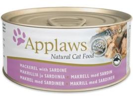 Ração para Gatos APPLAWS (156 g - Húmida - Adulto - Sabor: Cavala e Sardinha)