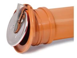 Válvula de Flap de Verificação de Plástico PVC de 110mm com Fecho Automático para Drenagem Final, Prevenção de Retrocesso