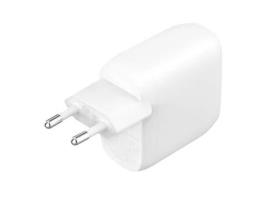 Carregador de Parede Usb-C Duplo 30 W Pd 60 W Branco