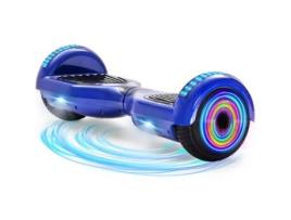 Hoverboard NEI-WAI z1+ Azul para Crianças (Coluna Bluetooth - Autonomia:8/10 Km - Velocidade Máx:10Km/H)