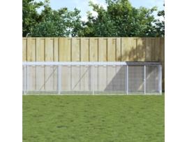Galinheiro com Teto 1003X98X90 Cm Aço Galvanizado Antracite VIDAXL