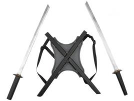 Arma DISFRAZZES Sabre Ninja Duplo Com Capas Traseiras