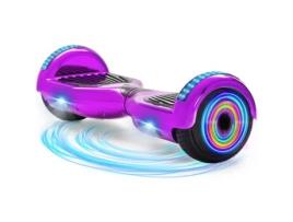 Hoverboard NEI-WAI z1+ Roxo para Crianças (Coluna Bluetooth - Autonomia:8/10 Km - Velocidade Máx:10Km/H)