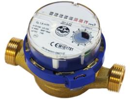 Medidor de Fluxo de Água Fria de Alta Qualidade Fluxo 1/2 Polegada 3/4 Polegada Bsp Medidores 1,6 m3/h