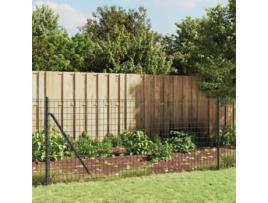 Cerca de Malha de Arame com Flange 1.1X25 M Antracite VIDAXL