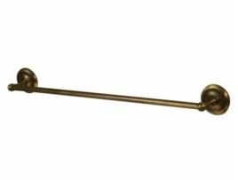 Suporte de Toalhas de Banho Simples de Latão Antigo, Montagem na Parede de 610mm, Banheiro em Zamak