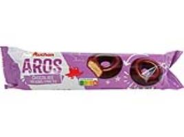 Bolacha Aros Auchan Cobertas Com Chocolate Preto 128 G