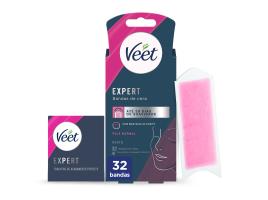 Cera Fria Veet Expert Facial Pele Normal 32un