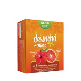 Desinchá Infusão com Sabor a Laranja Moro e Hibisco 30 saquetas