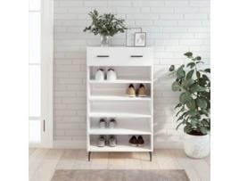Sapateira 60X35X105 Cm Derivados de Madeira Branco Brilhante VIDAXL