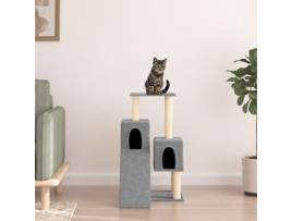 Árvore P- Gatos com Postes Arranhadores Sisal 82 Cm Cinza-Claro VIDAXL