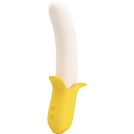 BONITO AMOR - BANANA GEEK SUPER POWER 7 CONFIGURAÇÕES DE VIBRAÇÃO PARA CIMA E PARA BAIXO SILICONE PRETO
