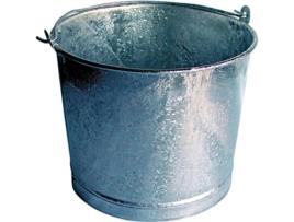 Cubo recto galvanizado - 43 cm