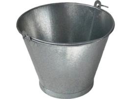 Cubo cónico galvanizado - 25 cm