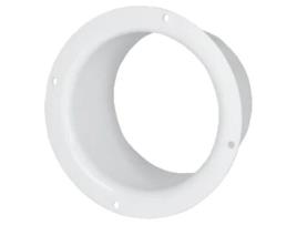 Placa de Parede para Tubo de Duto de Ventilação de Plástico Branco de 100 mm