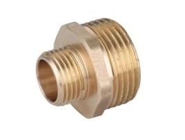 3/4 x 1/2 BSP, Niple de União de Redução de Rosca Macho, União de Conexões em Latão