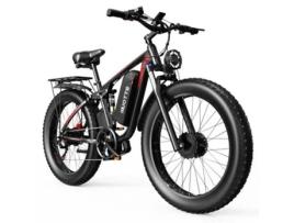 Bicicleta Elétrica DUOTTS S26 750Wx2 50Km/H 26'' 48V 19.2Ah 120Km