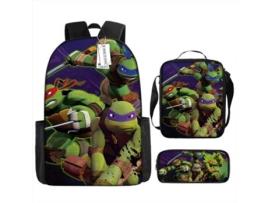 Conjunto de Três Peças Da Mochila KOHREE Teenage Mutant Ninja Turtles