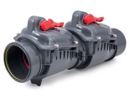 Válvula de Não Retorno Dupla Aba de Polipropileno de 110mm, Prevenção de Retrocesso