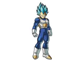 Autocolantes FIGPIN Dragon Ball Z Super Saiyan Vegeta