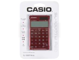 Calculadora Básica CASIO SL-1000TW Vermelho (10 dígitos)