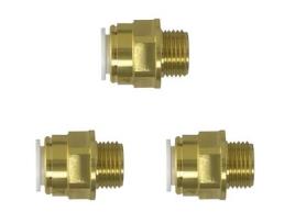 Acoplador Macho John Guest JG SPEEDFIT 3x de 15 mm x 1/2 polegada