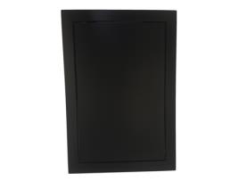 Painel de Inspeção com Frente Negra de 300x300 mm Painel de Acesso Plástico Portas Ocultas de Verificação na Parede