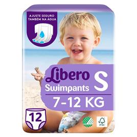 Cuecas Descartáveis Praia Tamanho S 7-12 kg Libero 12 un