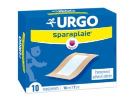 Bandagem adesiva estéril curativa Sparaplaie 10 x 7 cm 10 adesivos URGO