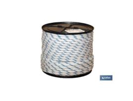 Carrete cuerda trenzada poli 12mm 100 mts bco