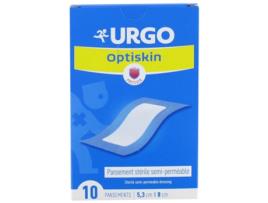 Vestido estéril curativo Optiskin semipermeável 5,3 x 8 cm 10 adesivos URGO