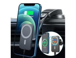 Suporte Carregador Ydcy Qcc221013 Magnético Qi/Iphone 12 15W Preto