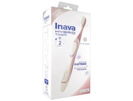 Escova de dentes elétrica INAVA Hybrid Timer Edição Limitada Cor: Rosa e Branco