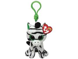 Peluche TY BEANIE BOOS Zig Zag-Clip the Zebra (1.18 x 1.18 x 3.54 cm - 3 Anos)