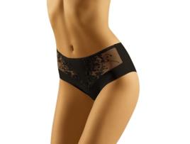 Slips de Mulher WOLBAR Elegante Maxi Renda Preto (M)