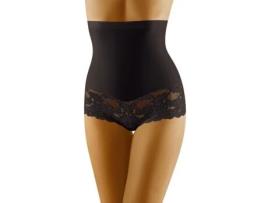 Slips de Mulher WOLBAR Hipster Corpete Alta Modelador Renda Preto (S)