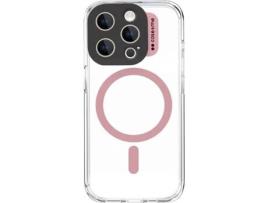 Capa para iPhone 15 Pro Max SBS Magsafe Transparente Rosa