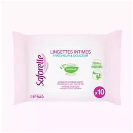 Toalhetes íntimos 10 toalhetes SAFORELLE