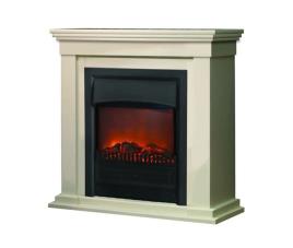 Xaralyn Calgary Lagos Lareira eléctrica com queimador de 1800W com efeito de chama, Branco