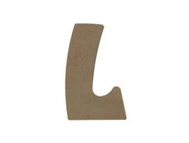 Letra maiúscula L em madeira MDF para decorar - 15 cm Gomille