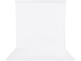 Fundo Tecido Algodão para Estúdio Fotografia e Vídeo 3X4 Branco ESDDI
